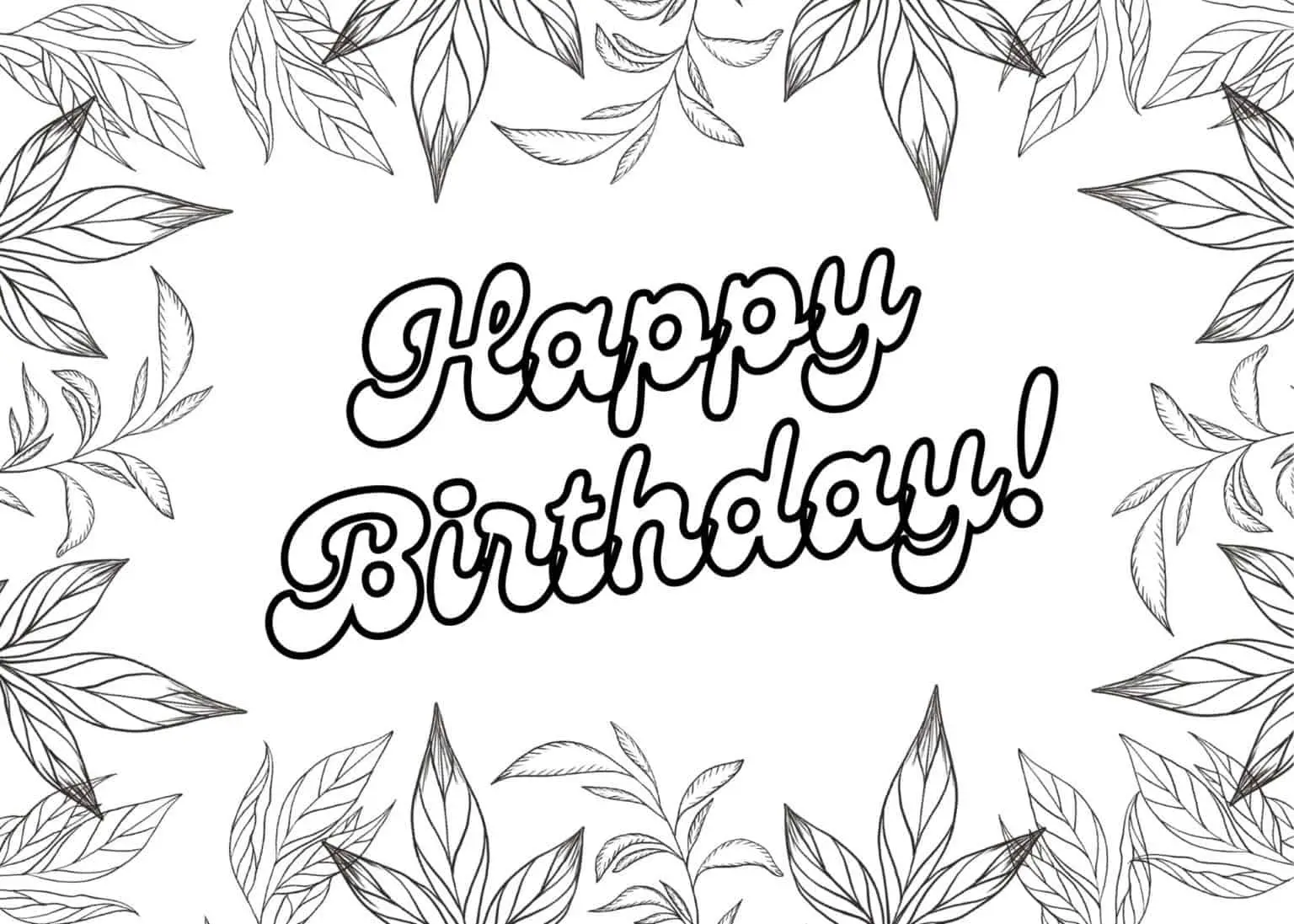 Happy Birthday Coloring Cards - Add A Little Adventure