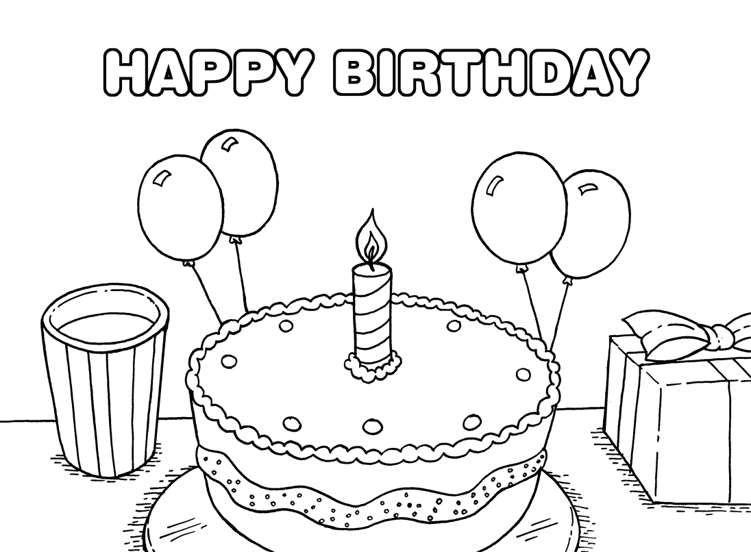Happy Birthday Mom Printable Coloring Pages - Coloring Home